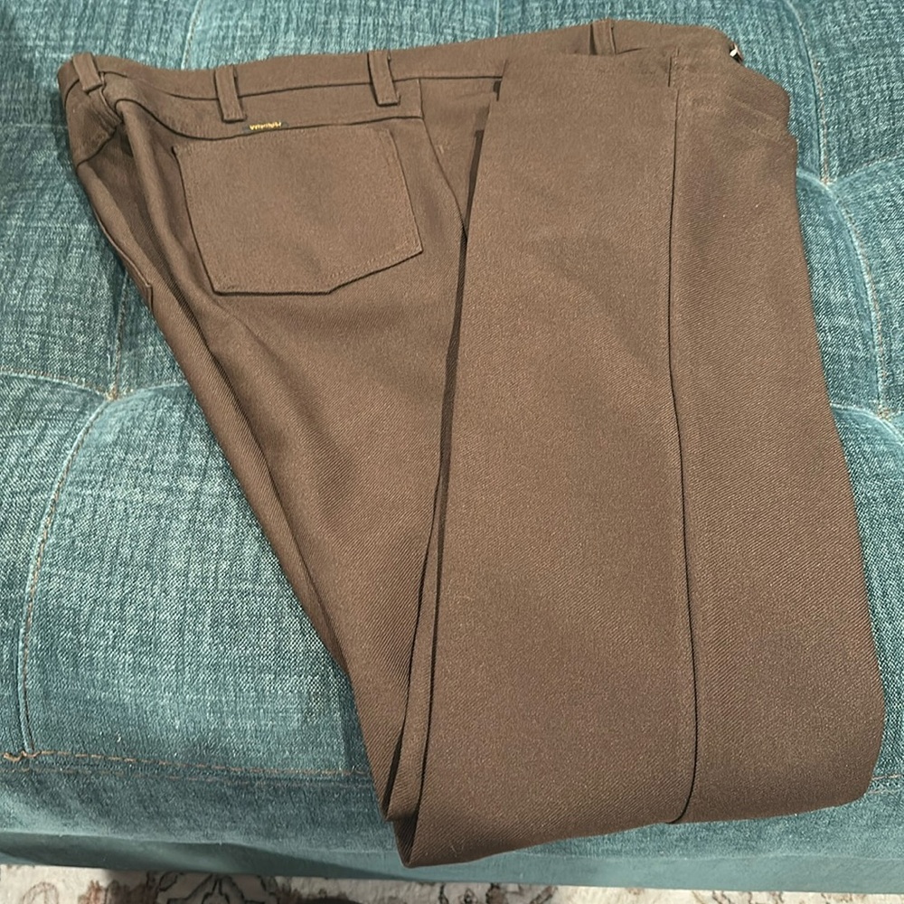 Wrangler Wrancher Dress Jeans 36x34 Brown
